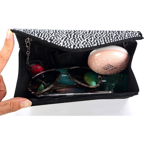 Nodykka Envelope Evening Crossbody Bags Classic Wedding Shoulder Bag for Womens - Picture 6 of 9